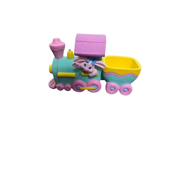 Vintage Hallmark 1993 Easter Eggspress Crayola Bunny Binney & Smith Pastel Train - Picture 1 of 12